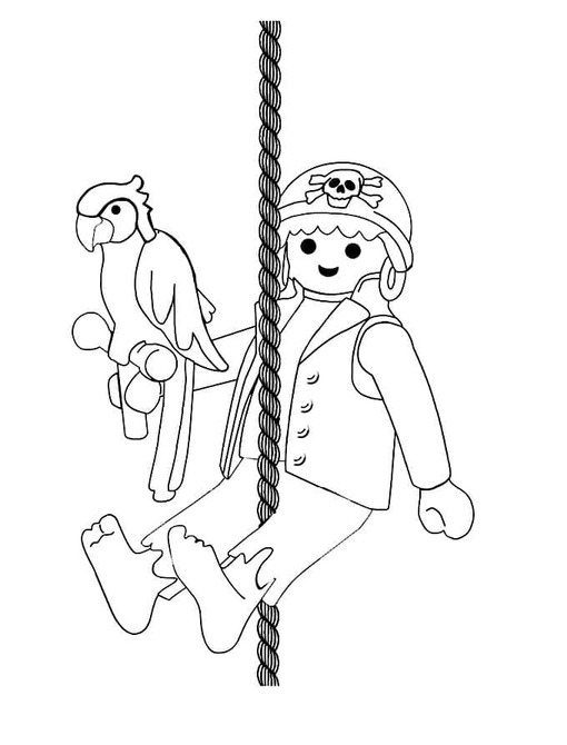 Nakreslete Playmobil 8 omalovánka