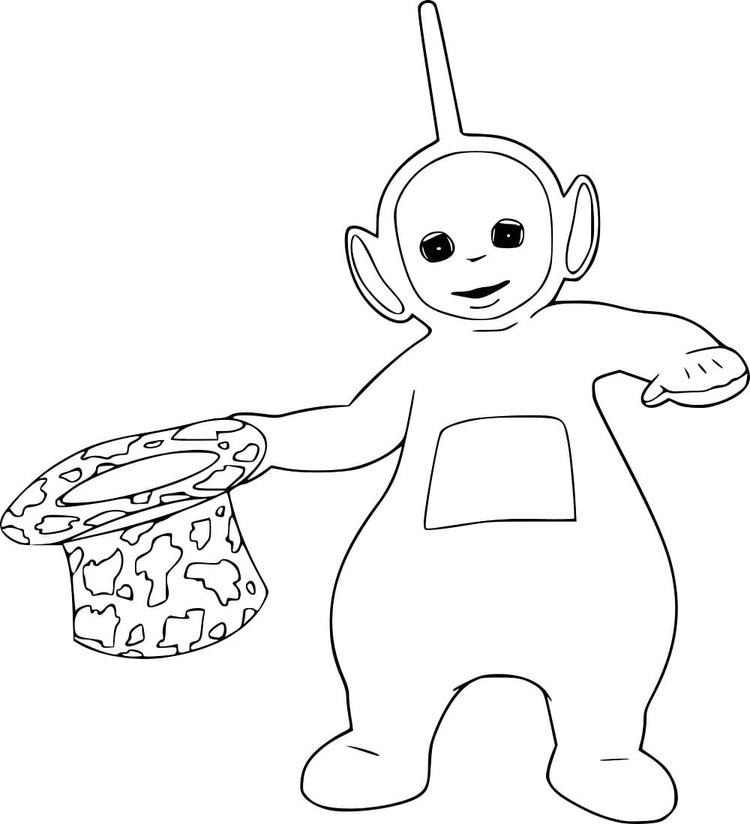 Nakreslete Teletubbies 7 omalovánka