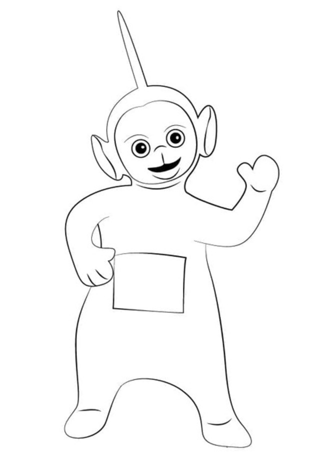 Nakreslete Teletubbies 8 omalovánka