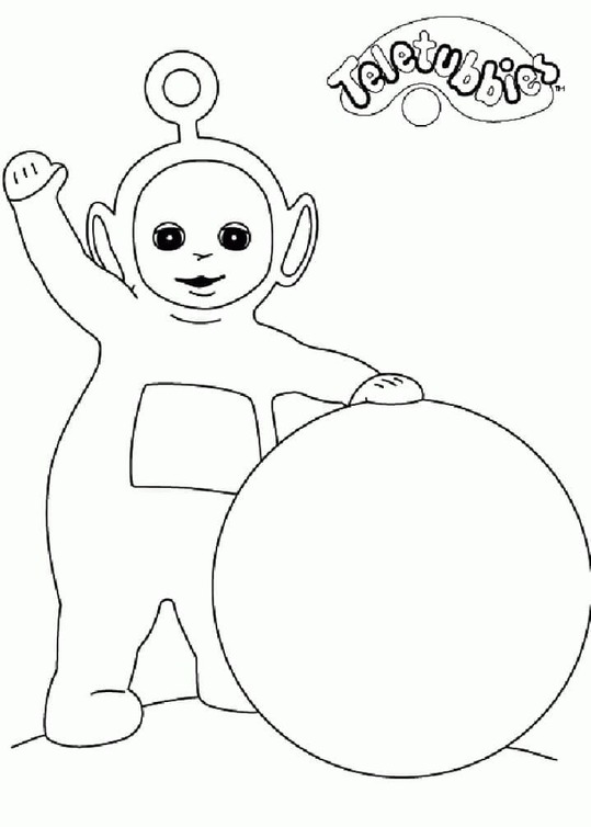Nakreslete Teletubbies Velmi snadný omalovánka