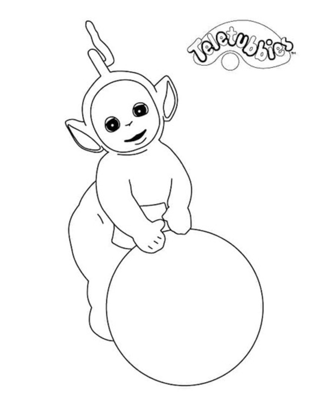 Nakreslete Teletubbies základní omalovánka