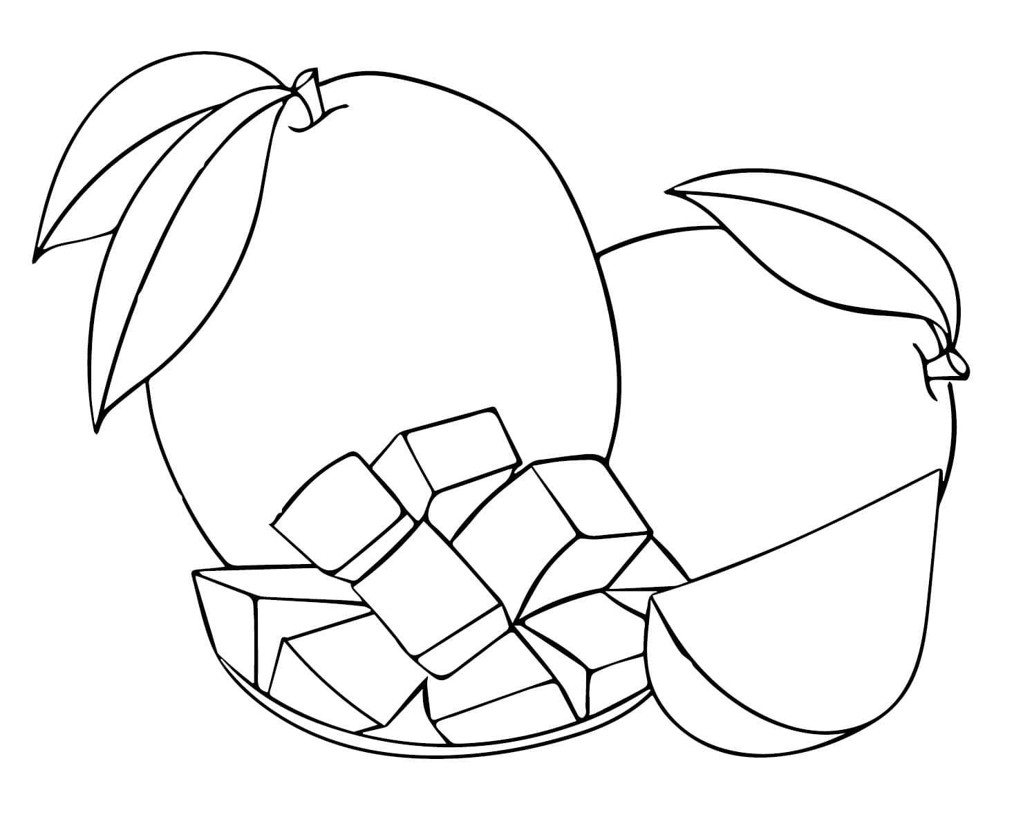 Ovoce snadný u dětí omalovánka