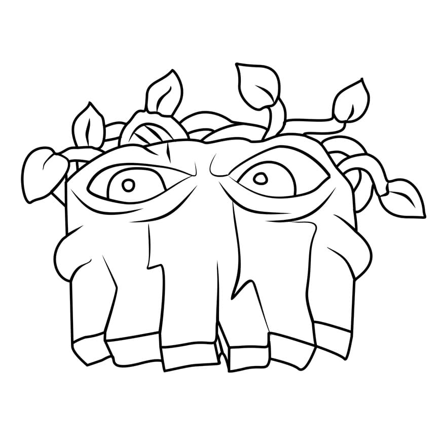 Plants vs Zombies prostý u dětí omalovánka