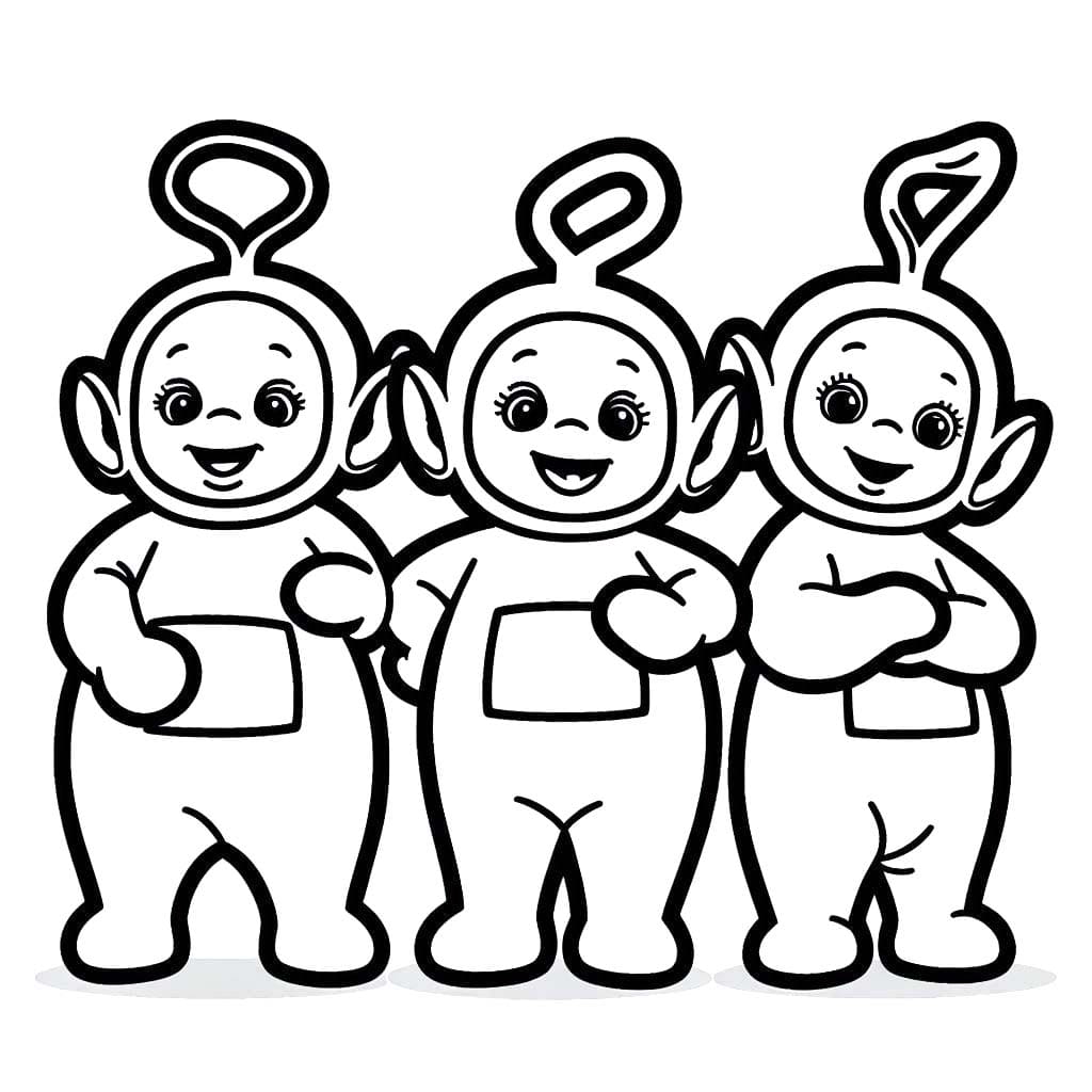 Teletubbies omalovánky