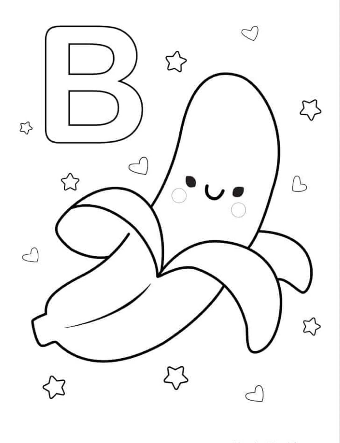 Banán zdarma základní omalovánka