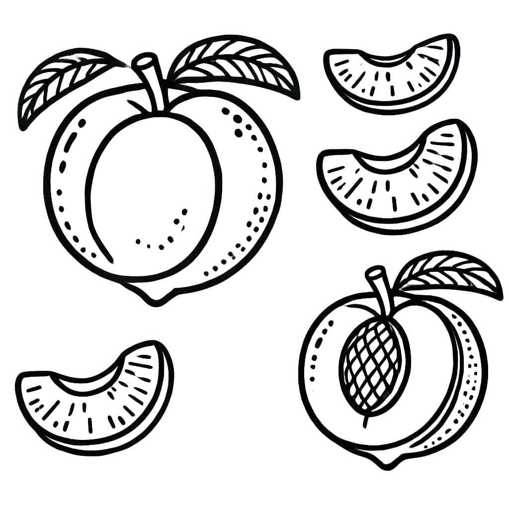 Broskev 1 omalovánka