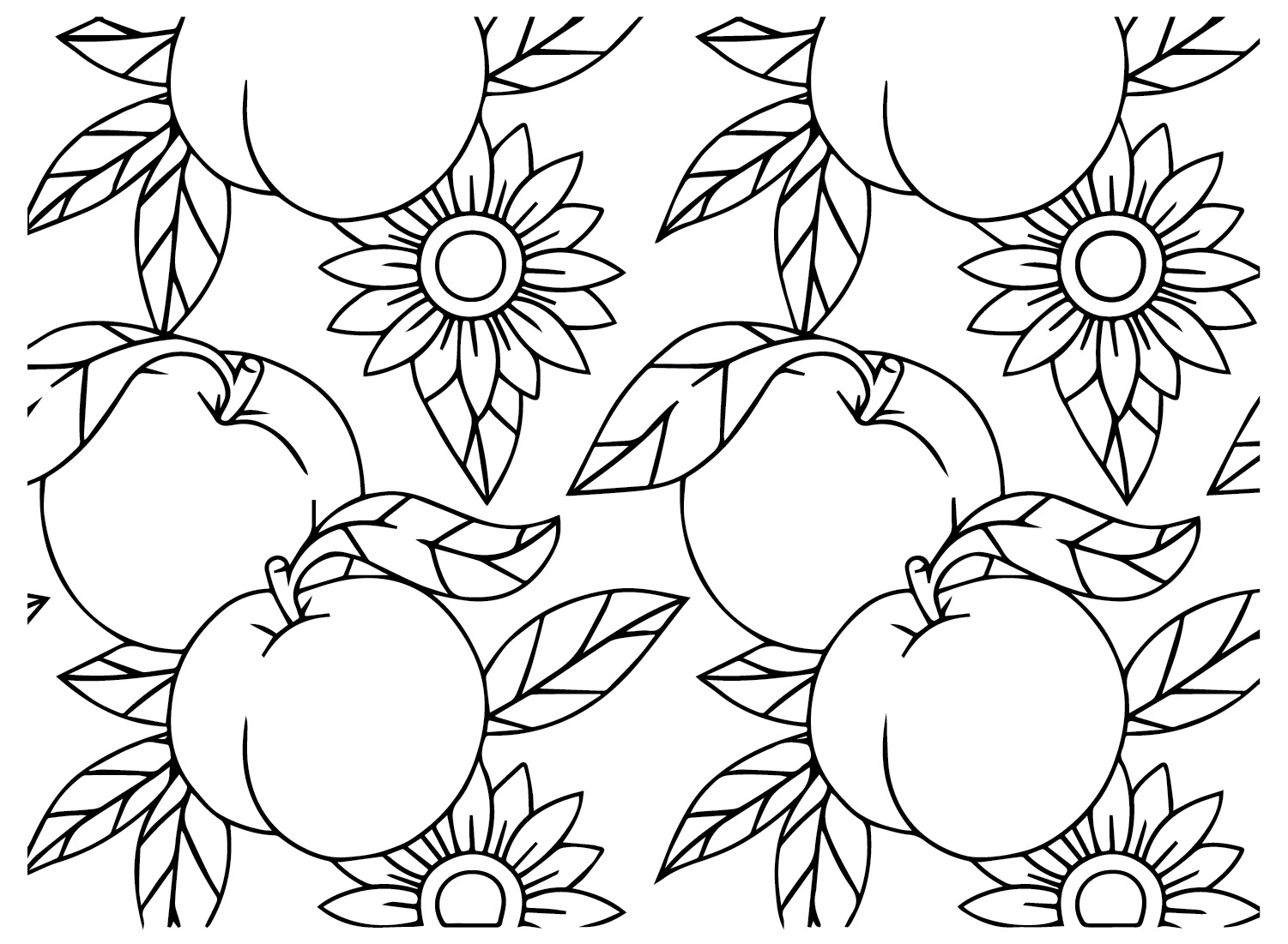 Broskev 4 omalovánka