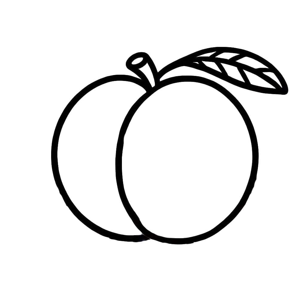 Broskev 7 omalovánka