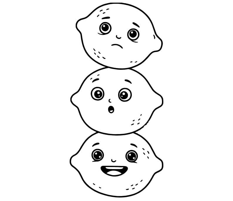 Citrón tisknutelné pro děti omalovánka