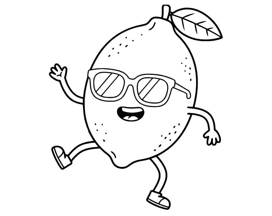 Citrón tisknutelné omalovánka