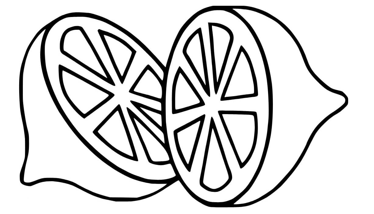 Citrón zdarma pro děti omalovánka