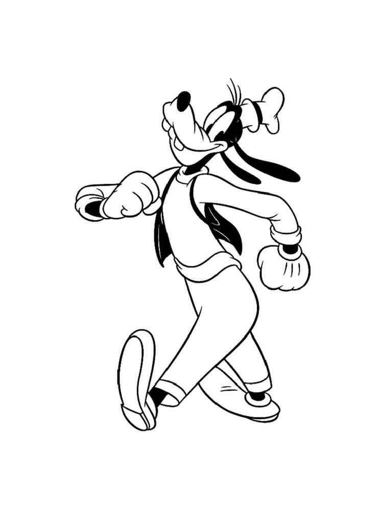 Goofy tisknutelné omalovánka