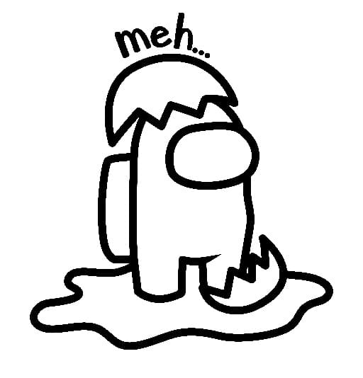 Gudetama snadný u dětí omalovánka