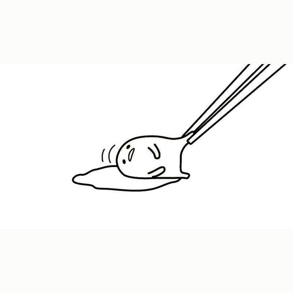 Gudetama zdarma omalovánka