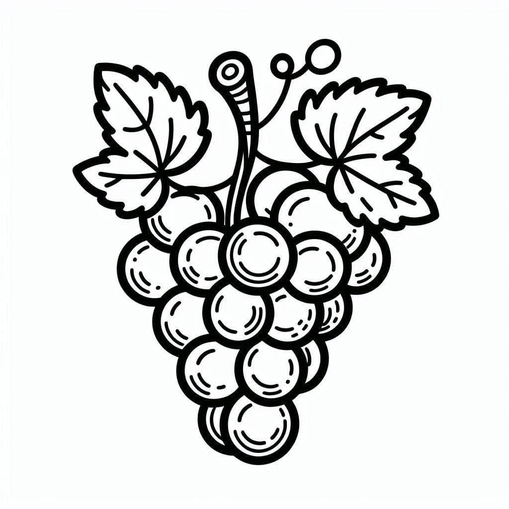 Hrozny k vytisknutí zdarma omalovánka