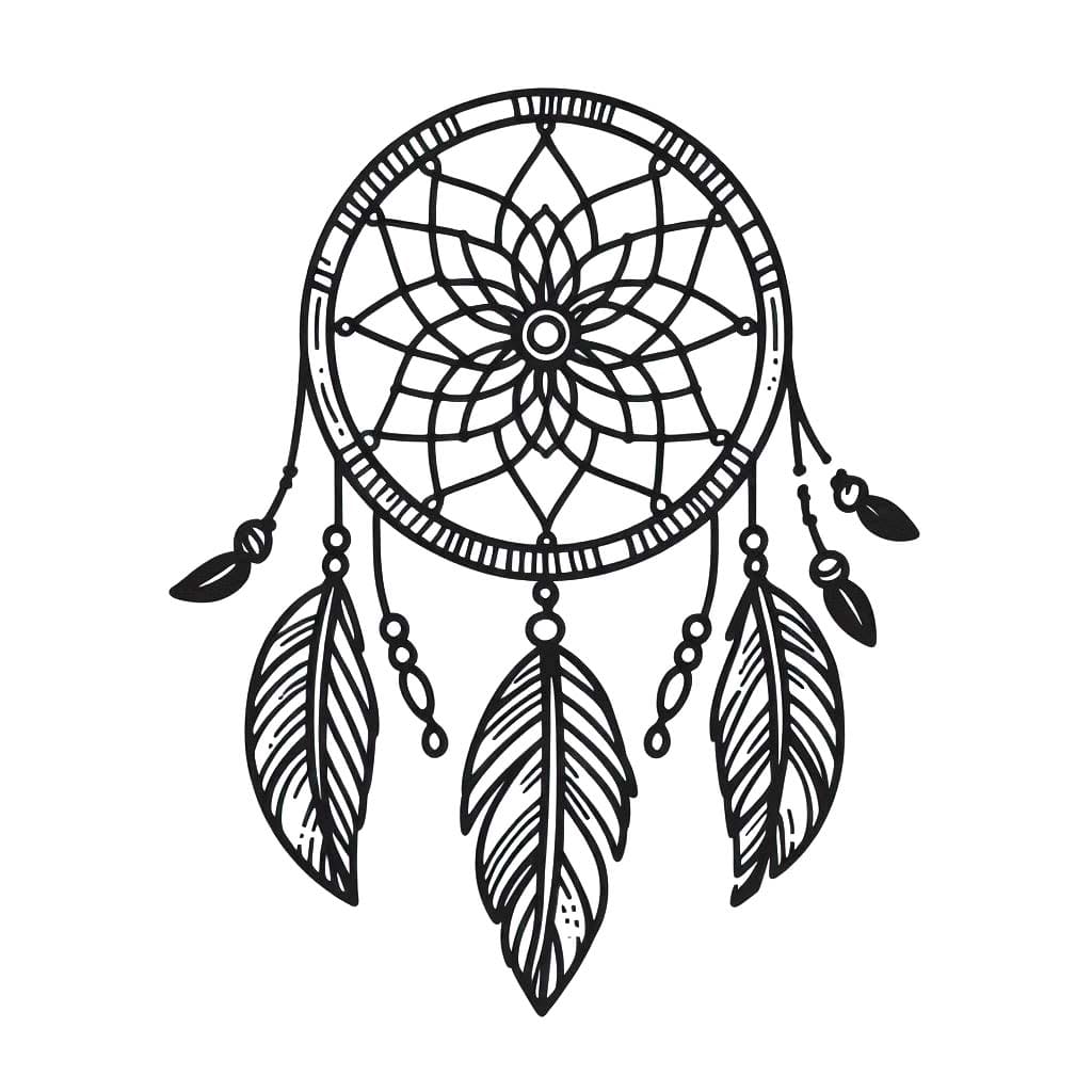 Lapač Snů 1 omalovánka