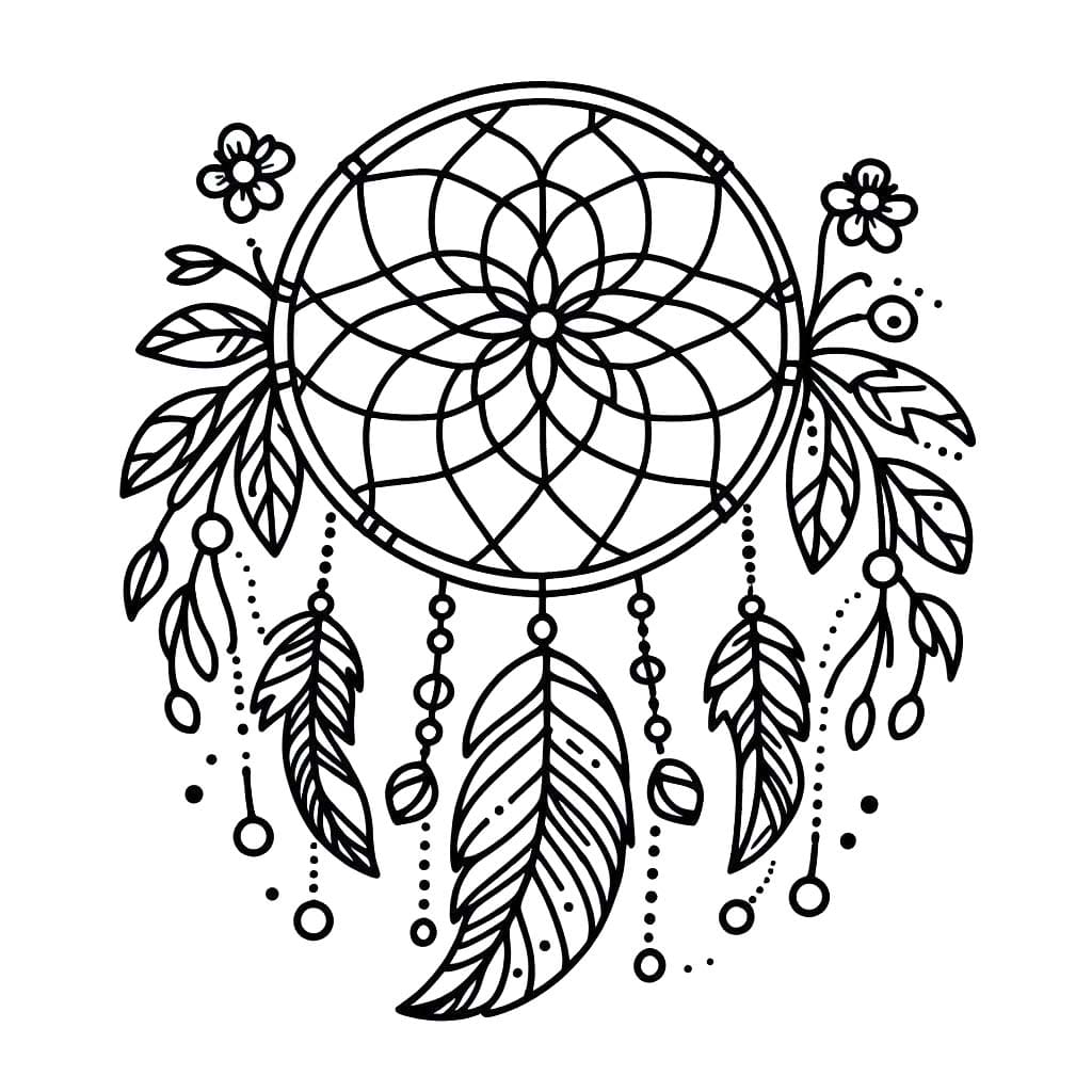 Lapač Snů 3 omalovánka