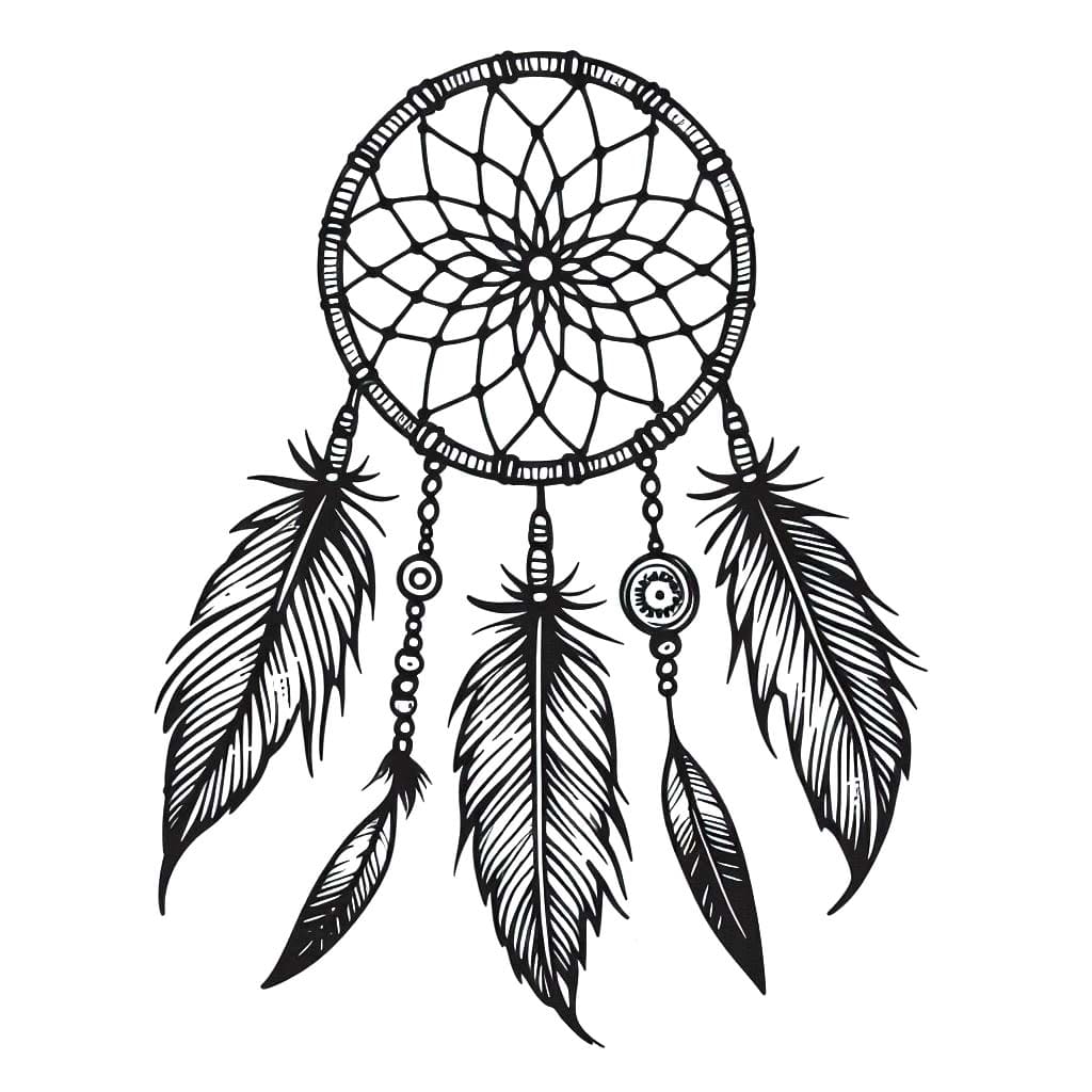 Lapač Snů 4 omalovánka