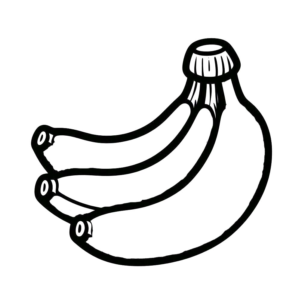 Nakreslete Banán 7 omalovánka