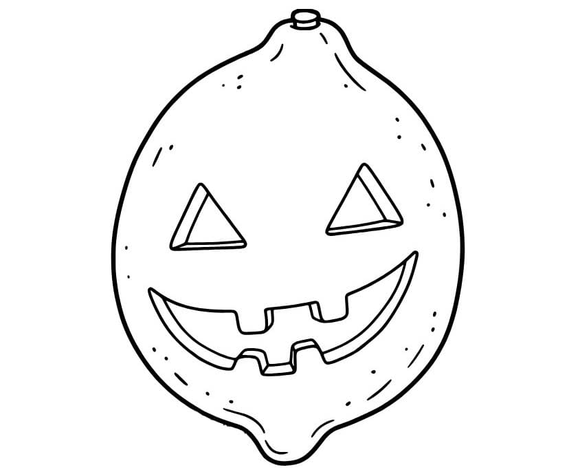 Nakreslete Citrón tisknutelné omalovánka