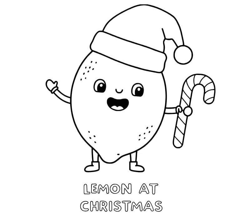 Nakreslete Citrón zdarma základní tisknutelné omalovánka