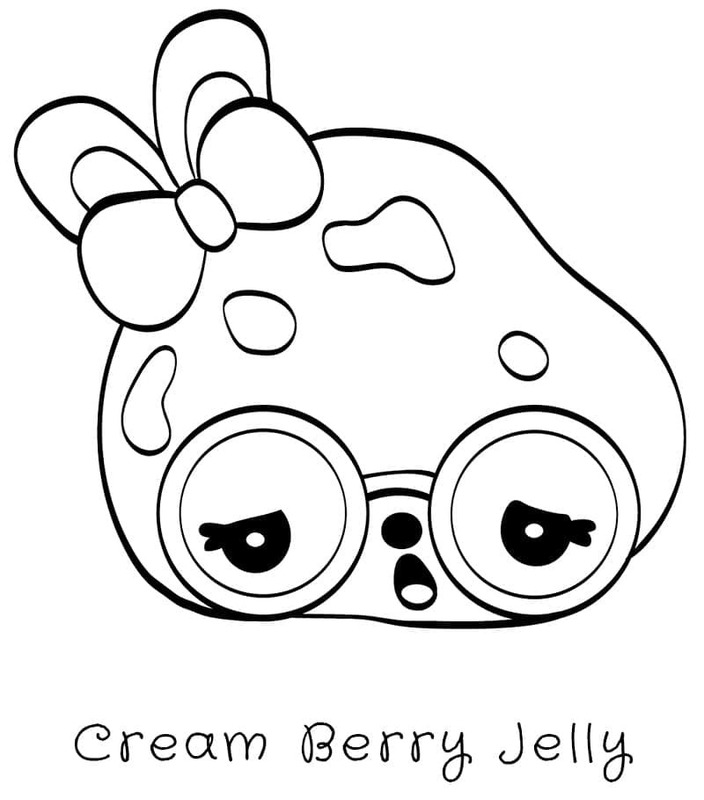 Nakreslete Cream Berry Jelly Num Noms omalovánka