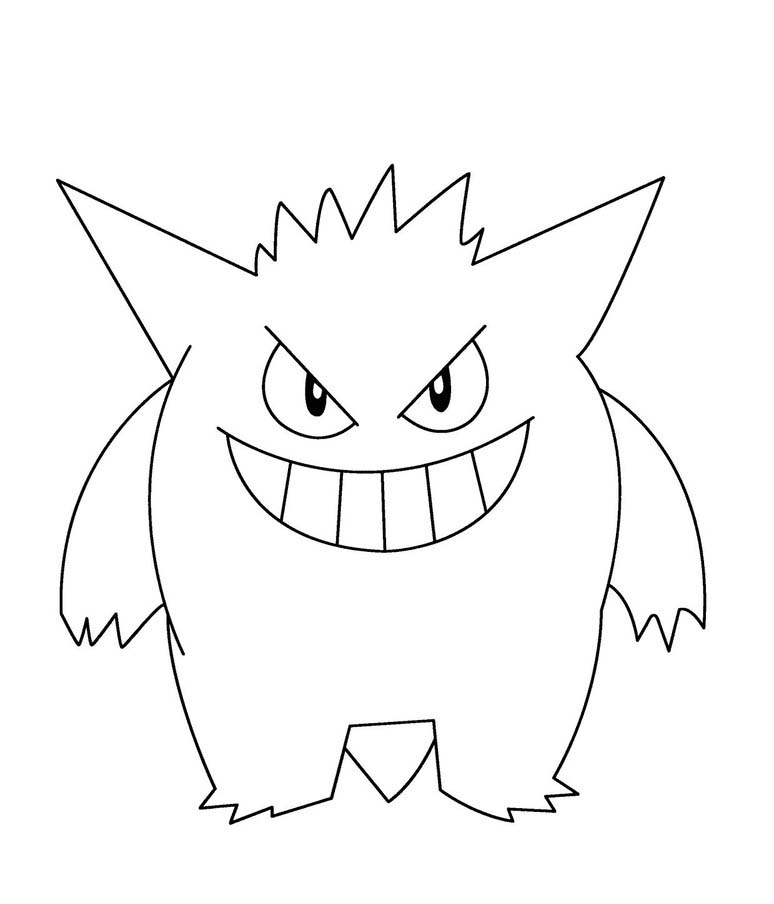 Nakreslete Gengar 2 omalovánka