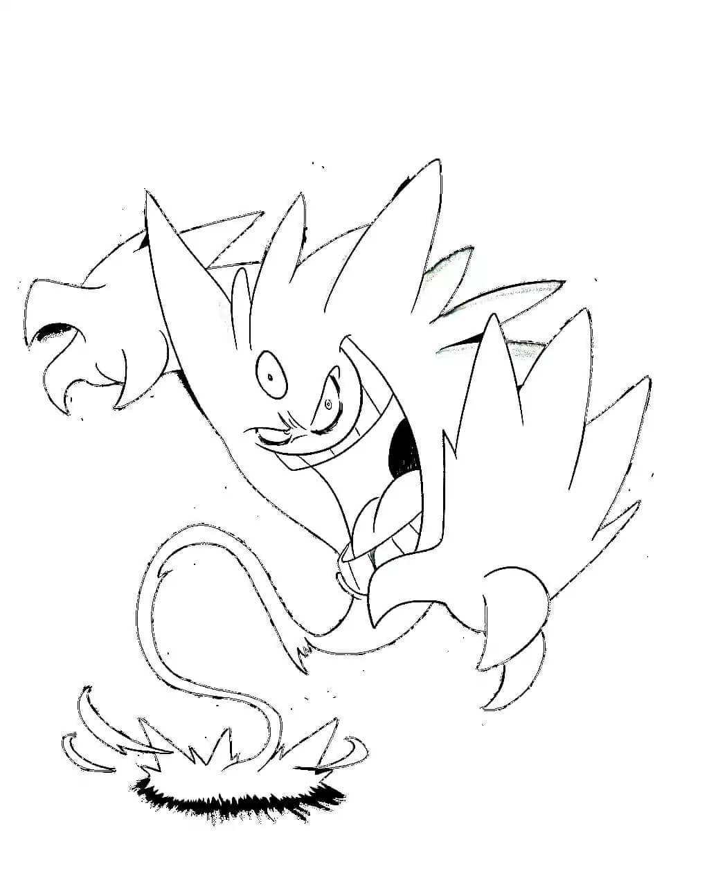 Nakreslete Gengar 7 omalovánka