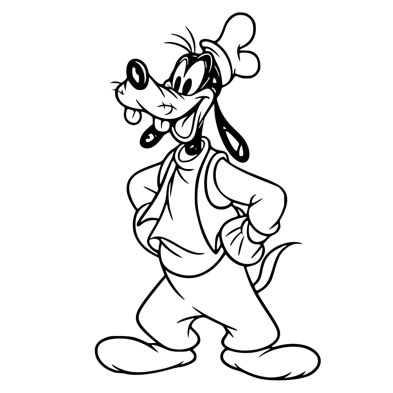 Nakreslete Goofy skica omalovánka