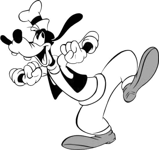 Nakreslete Goofy základní omalovánka