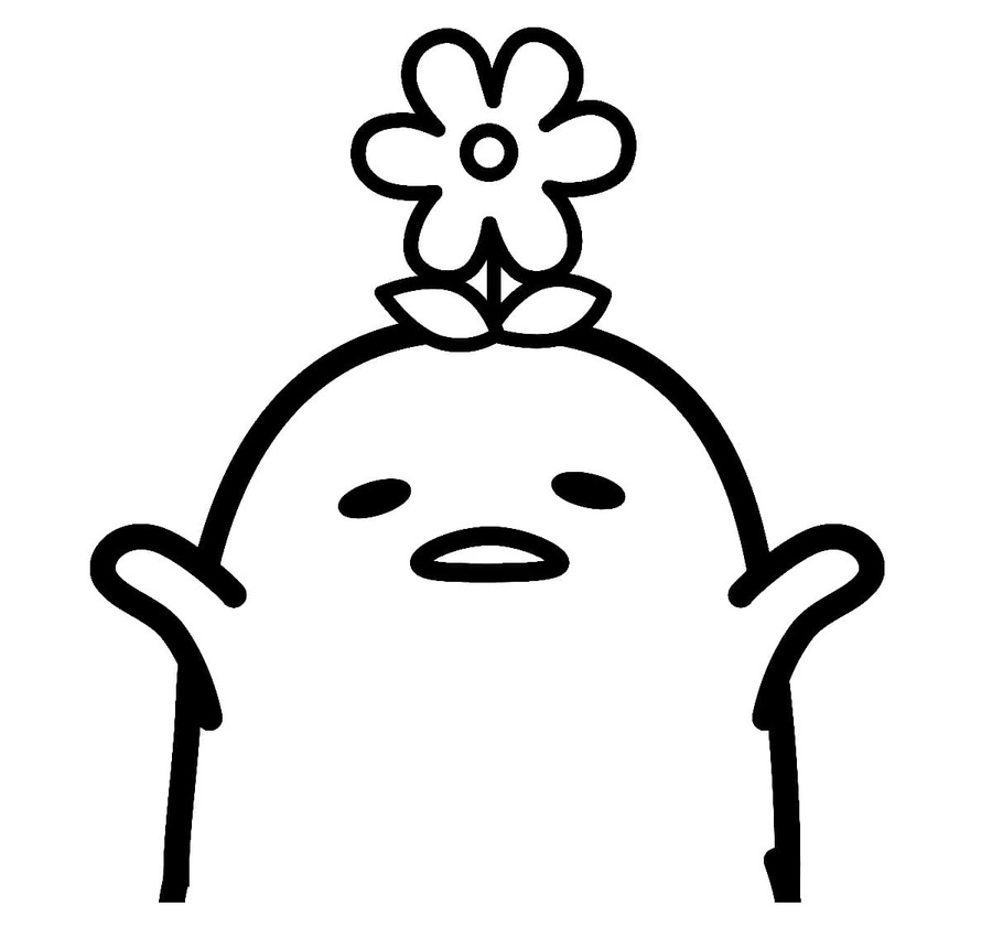 Nakreslete Gudetama roztomilý omalovánka