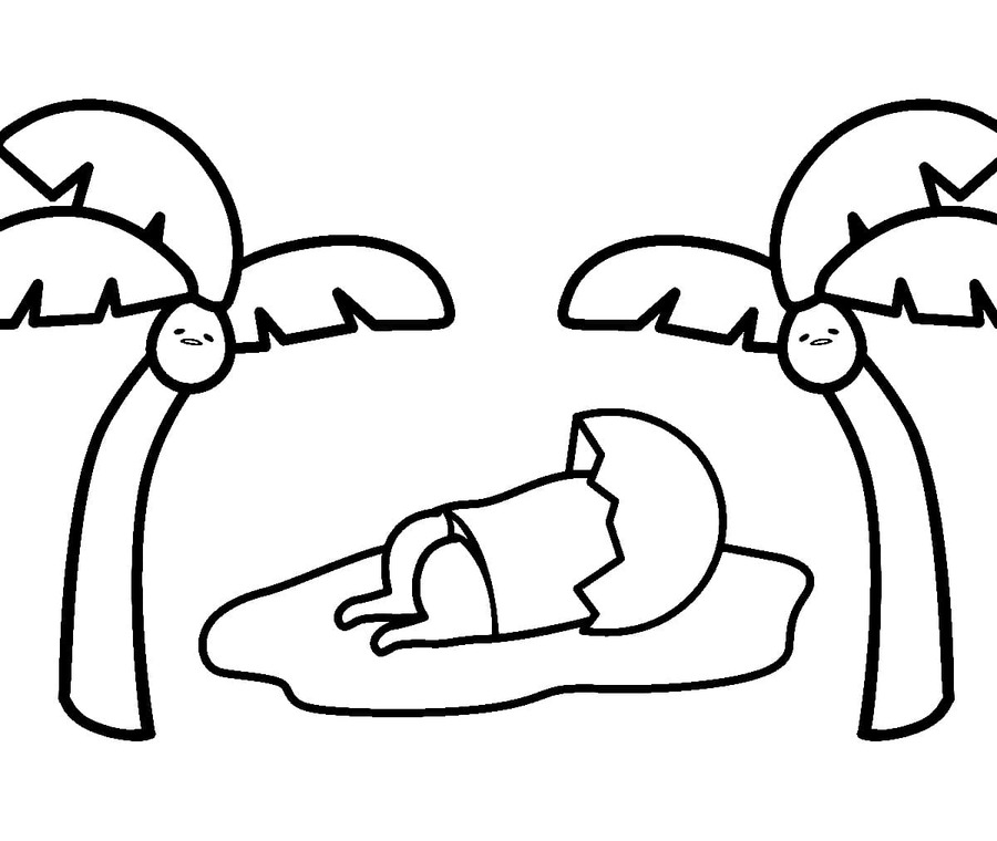 Nakreslete Gudetama zdarma omalovánka