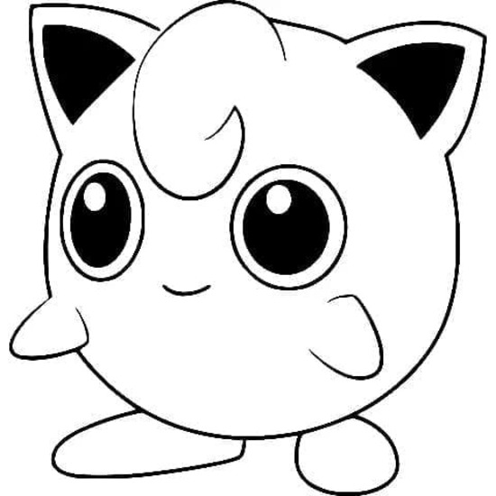 Nakreslete Jigglypuff zdarma snadný omalovánka