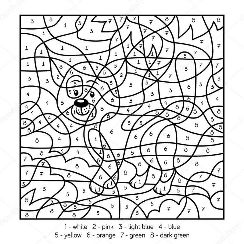 Nakreslete Kočka Malování podle čísel základní omalovánka