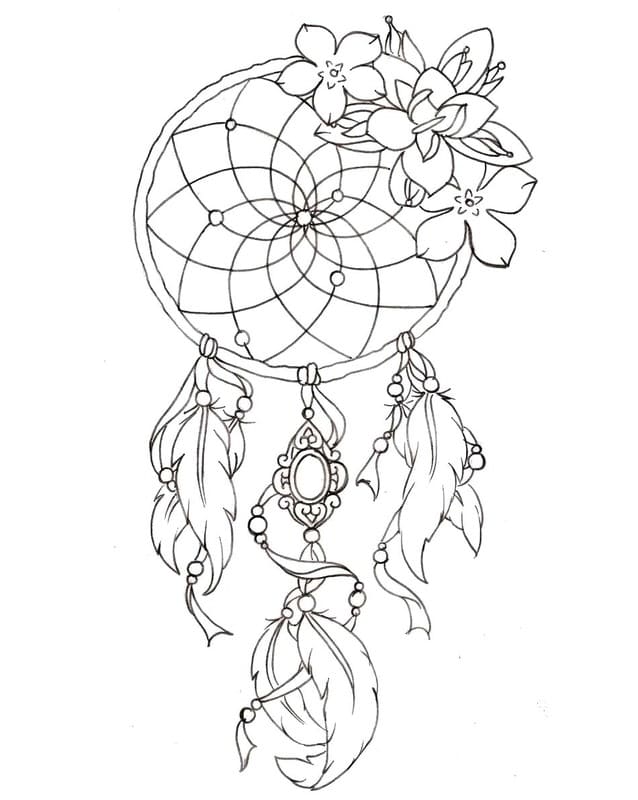 Nakreslete Lapač Snů k vytisknutí zdarma omalovánka