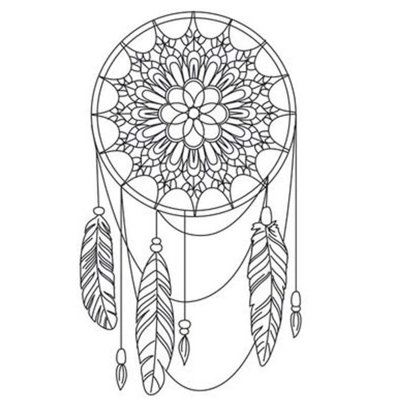 Nakreslete Lapač Snů omalovánka