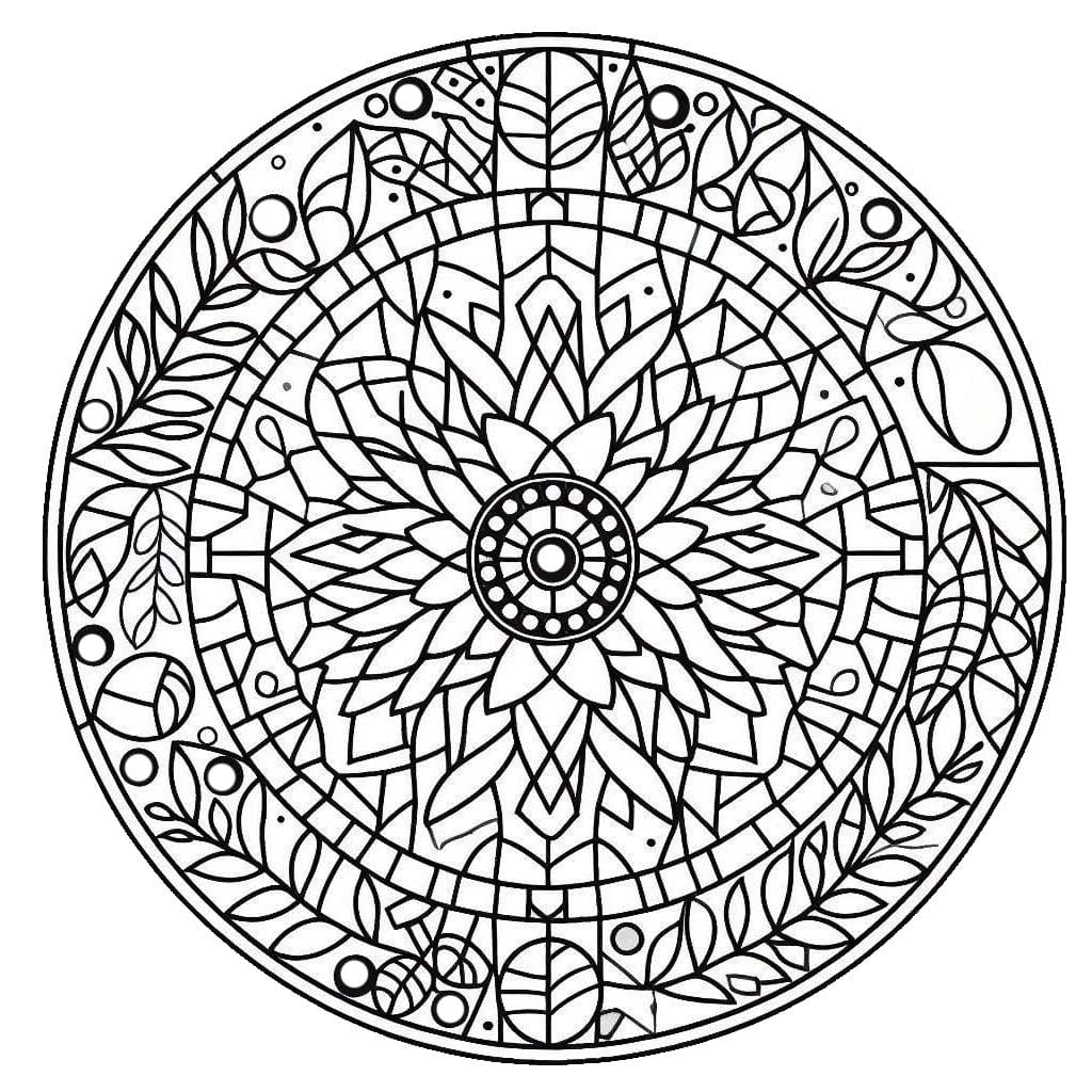 Nakreslete Mozaika k vytisknutí zdarma omalovánka