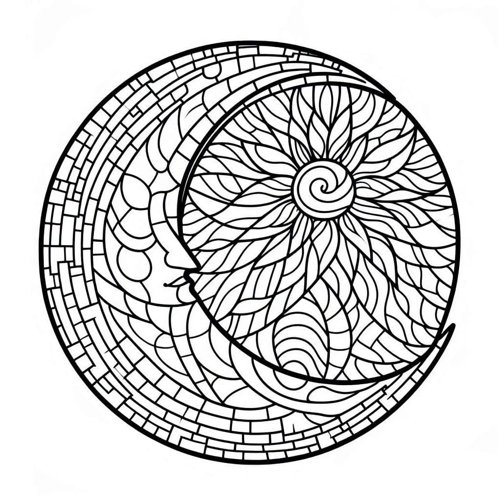 Nakreslete Mozaika k vytisknutí omalovánka