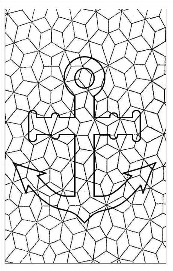 Nakreslete Mozaika základní u dětí omalovánka