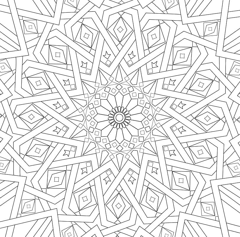 Nakreslete Mozaika zdarma prostý omalovánka