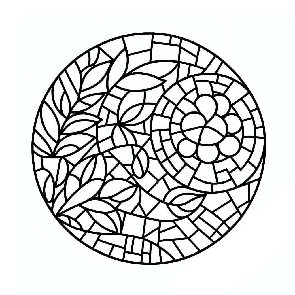 Nakreslete Mozaika zdarma omalovánka