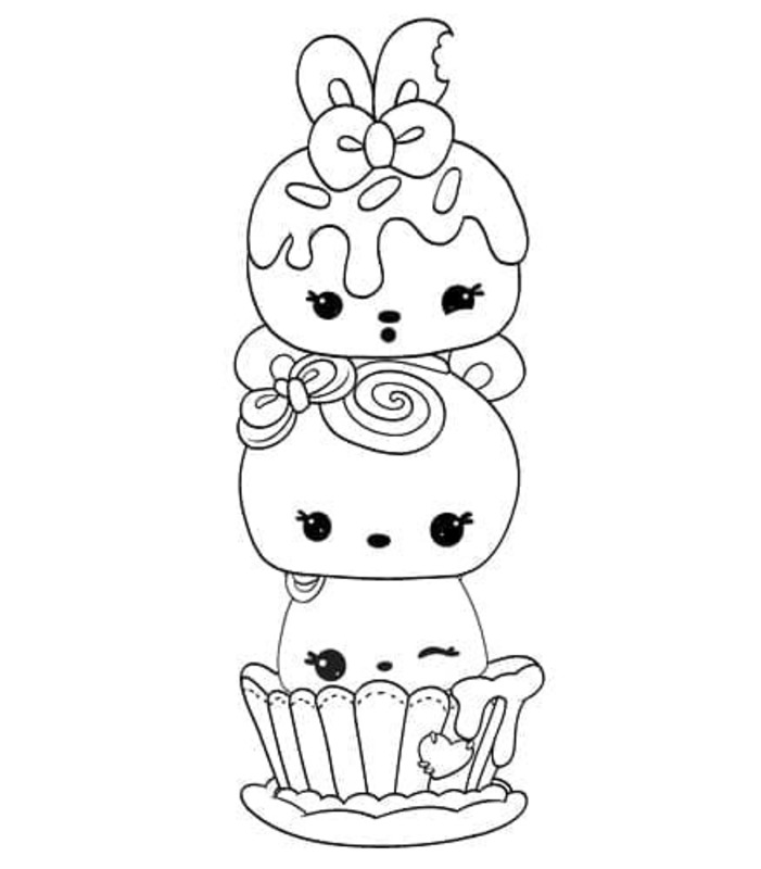 Nakreslete Num Noms 3 omalovánka