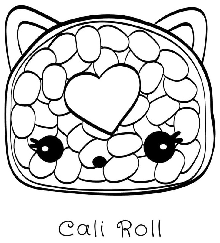 Nakreslete Num Noms Cali Roll omalovánka