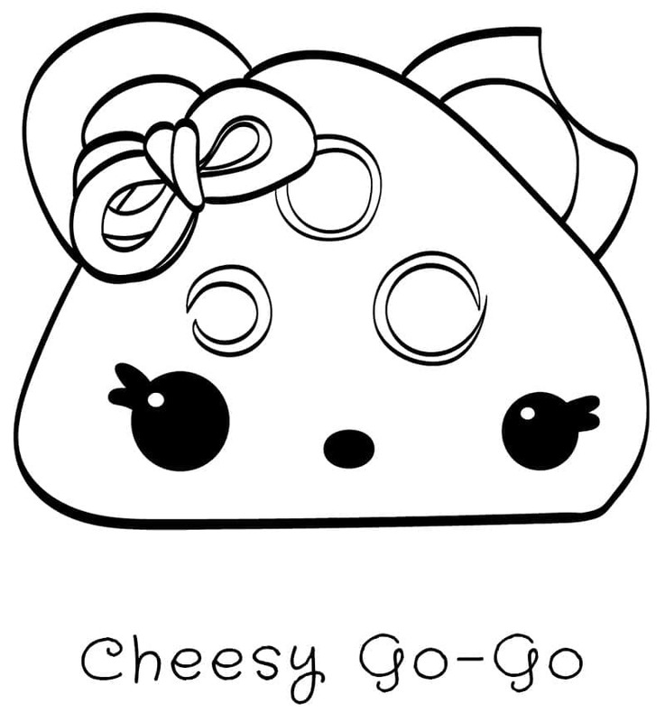 Nakreslete Num Noms Cheesy Go Go omalovánka