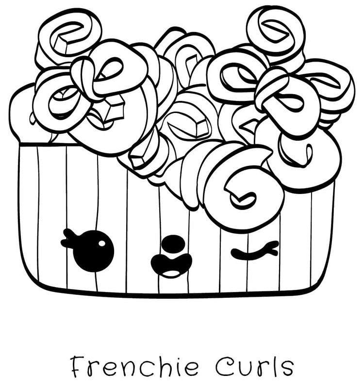 Nakreslete Num Noms Frenchie Curls omalovánka