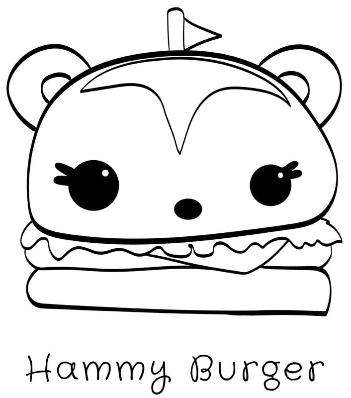 Nakreslete Num Noms Hammy Burger omalovánka