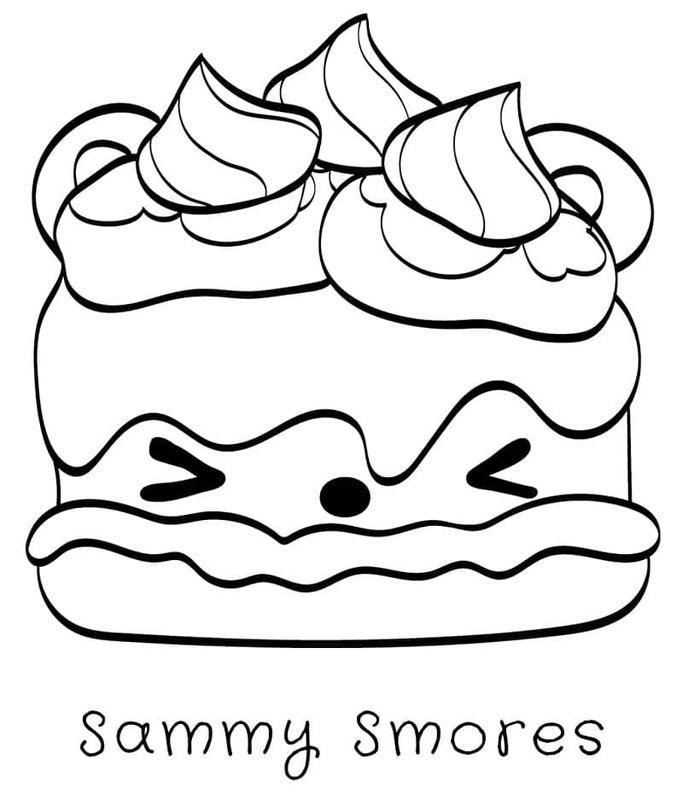 Nakreslete Num Noms Sammy Smores omalovánka