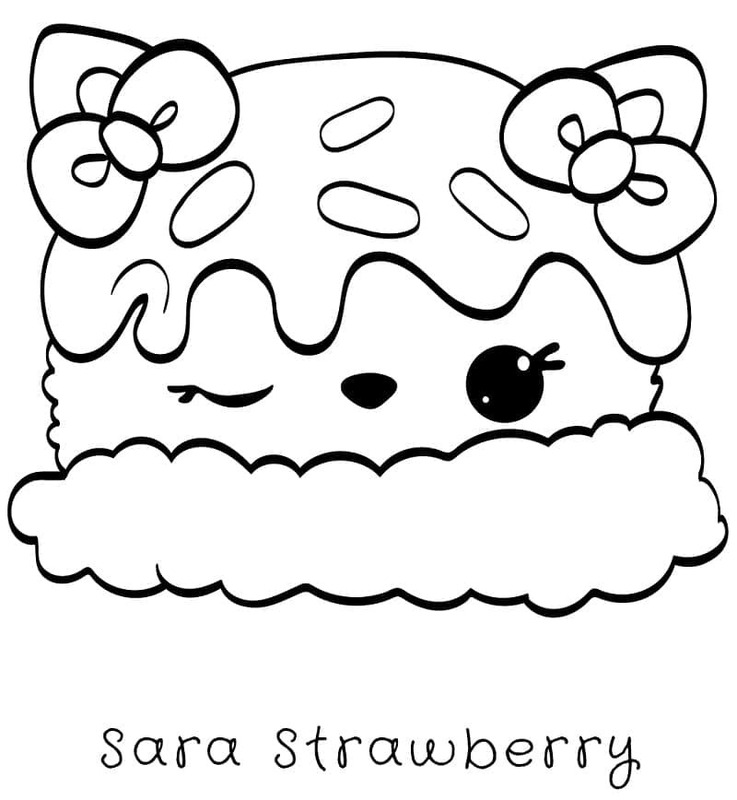 Nakreslete Num Noms Sara Strawberry omalovánka