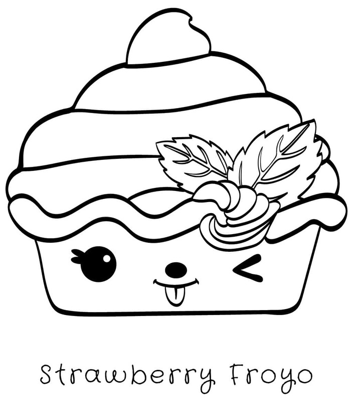 Nakreslete Num Noms Strawberry Froyo omalovánka