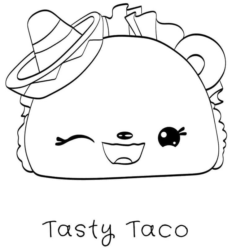 Nakreslete Num Noms Tasty Taco omalovánka